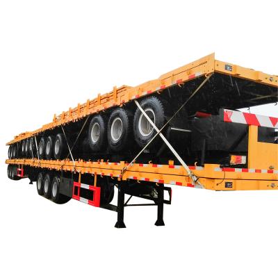 China Cheap Truck Trailer Price 3 Axles 20ft 40ft Container Semi Trailer for sale