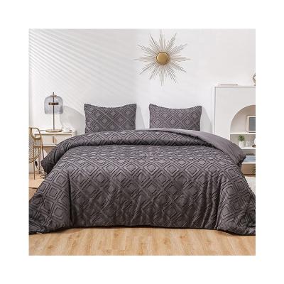 China Sustainable Luxury Home Textile Tufted Comforters Bedding Set Comforter 3D Patterned Bed Comforter Set for sale