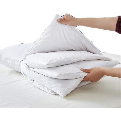 China Anti-static Adjustable Medium Goose Down Hospital Protective Pillow With Zipper Pillow Cover White Pillow Beds for sale