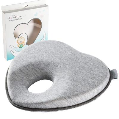 China Heart-Shape Anti Dust Mite Memory-Foam Baby Hollow Pillow Baby Ergonomic Pillow Sleep For Newborn for sale