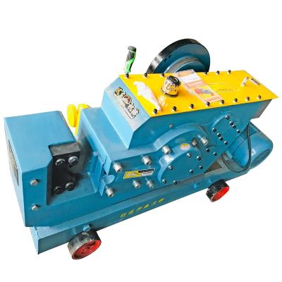 China Building Material Shops Small Reinforcement Steel Wire Slitter Hand Rebar Cutting Shear Line for sale