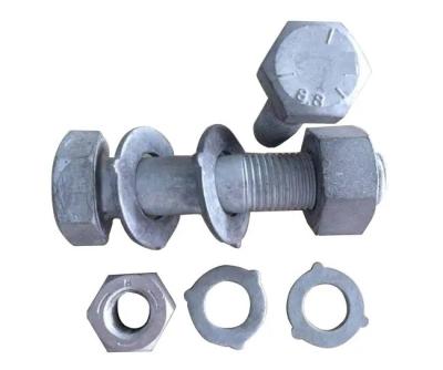 China Heavy Industry AS 1252 H.D.G. 8 NUTS H.D.G. 10.9 Black H.D.G, PLAIN, ZINC Metric Bolt Carbon Steel & Washer for sale