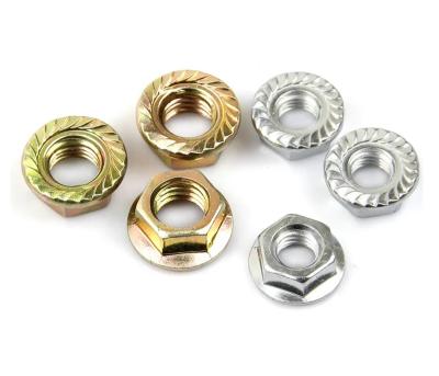 China Heavy Industry Hex Flange Nut Anti-loosening Din 6923 Class 4.8/8.8/10.9 Ningbo Factory All High Quality Customization Material/Finish for sale