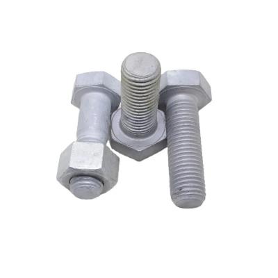 China Industry Hardware Tools Galvanized Full Thread A325 Heavy Duty Hex Bolt Stainless Steel Grade 8.8/10.9 H.D.G, PLAIN, ZINC, M20 for sale