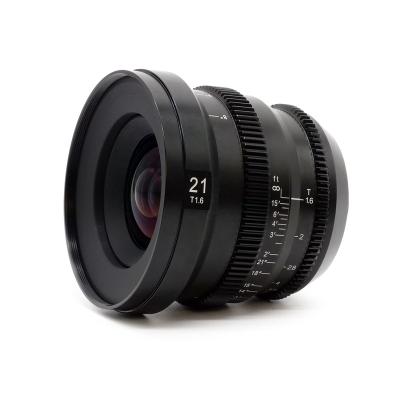 China CINEMATOGRAPHY 21mm Metal Body CINEMATOGRAPHY 21mm SLR Cinema T1.6 Cinematography Magic Wide Angle Lens MicroPrime Manual Focus For M43 MFT Olympus Panasonic Lumix for sale