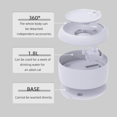 China Automatic Wireless Automatic Water Pump Pet Water Drinking Station Pet Water Dispenser Bowl For Pets for sale