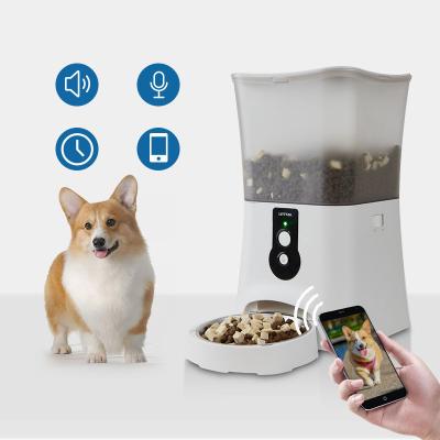 China Auto Rechargeable Automatic Pet Smart Water Feeder With Timing Pet Feeding Feeder For Animal Pet for sale