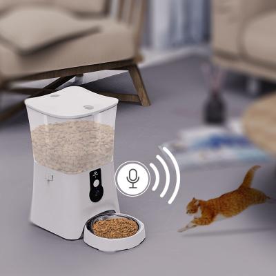 China Custom Logo Smart Wifi Remote Control Auto Pet Cat Dog Feeder for sale