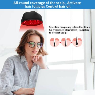 China 660nm 830nm Infrared Light Therapy Helmet Red Light Hat For Hair Growth for sale