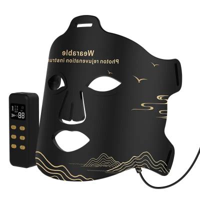 China Rechargeable Wireless LED Facial Mask LED Light Therapy Mask For Home Use for sale