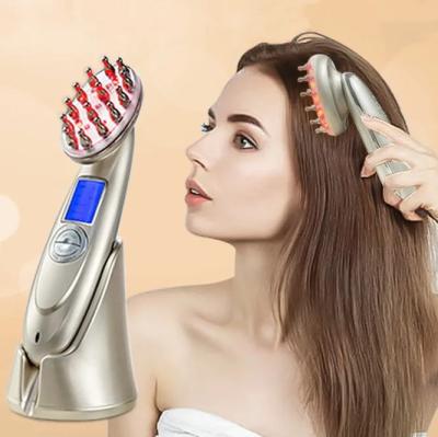 China Cepillo de cabello eléctrico láser de crecimiento del cabello peinado EMS infrarrojo peinado de masaje en venta