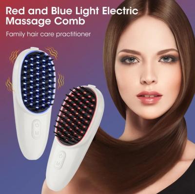 China Red Blue LED Anti Hair Loss Massage Hair Growth Comb Scalp Massager for sale