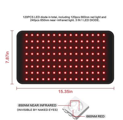 中国 660nm 850nmの痛みの軽減のための反老化する赤外線ライト療法ベルト 販売のため