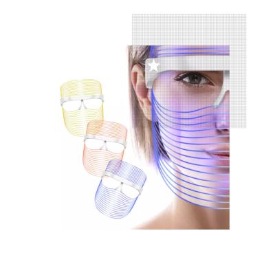 China Professional Led 7 Colors Red Light Facial Mask Face Infrared Photon Therapy for sale