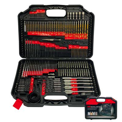 China Mansory 246pc Multifunctional Multifunctional Twist Drill Wood Drill Bit Sets and Screwdriver Bits Set for sale