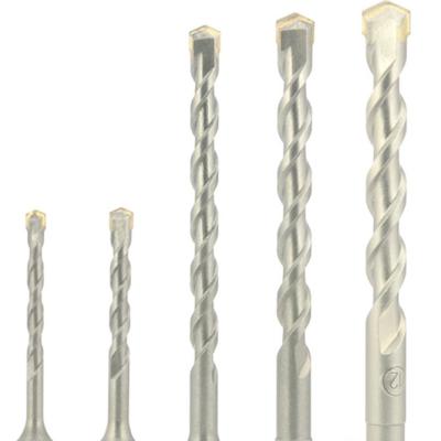 China Masonry Drilling 5PCS SDS Plus Finish Carbide Tipped Hammer Sandblasted Drill Bits for sale