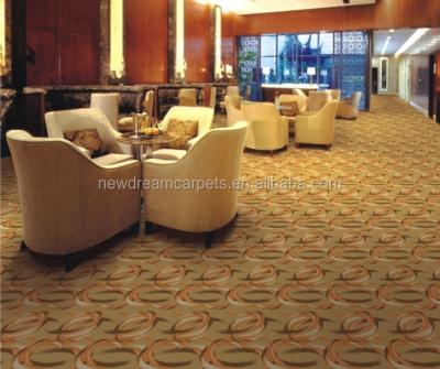 China Jacquard A 20%nylon 80%wool Five Star Hotel Lobby Restaurant Axminster Carpet for sale