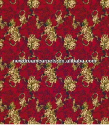 China Red Nylon Jacquard Carpet Used For Hotel for sale