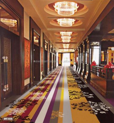 China Fire Retardant 80%wool 20%nylon Axminster Jacquard Hotel Carpet for sale