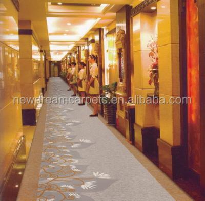 China Red Jacquard Stone Hotel Carpet Wall For Wall You Can Customize Any Design Hotel 100% Nylon Printed Carpet In Foshan ND2055 for sale