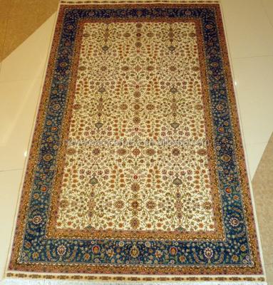 China Handknotted High Quality 100% Persian Style Silk Hand Knotted Rug for sale