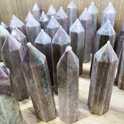 China China Crystal Point Healing Crystal Stone Natural Wholesale Africa Chromatic Decorative Crystal Tower for sale