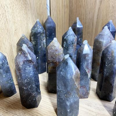 China Wholesale Natural Stone Ghost Crystal Tower of Crystal Point Healing Decorative Crystal from China for sale