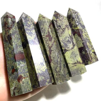 China Wholesale Natural Dragon Blood Stone Tower For China Point Crystal Wand Point Healing Crystal for sale