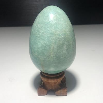 China China Wholesale Natural Healing Palm Green Moon Stone Stone Polished Crystal Egg Crystal For Gift for sale