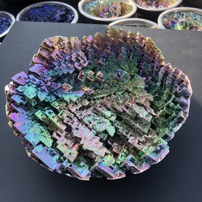 China China Wholesale Natural Minerals Crystal Rough Stone Colorful Bismuth Stone Ore For Home Decoration for sale