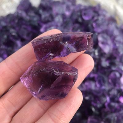 China Wholesale High Quality Natural Rough Stone Crystal Quartz Amethyst Tumbled Stone Unpolished From China for sale