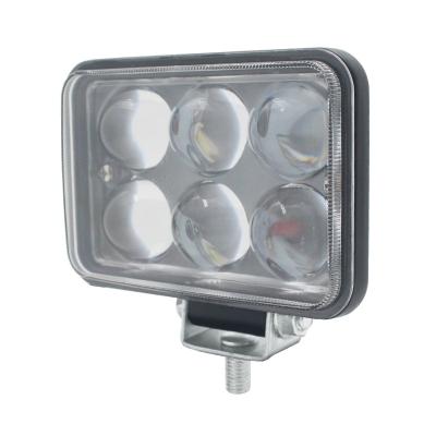 China 6063 Die Casting Aluminum Alloy Housing High Brightness LED Flood Spot Work 3 Inch 6 LED 18W Work Light Lamp For Truck Tractor for sale