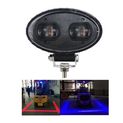 China 20W 12V 24V 110V Forklift Truck Light HIGH POWER LED SAFETY AREA SPOT BEAM BLUE RED COLOR HAZARD WARNING WARNING LIGHT for sale