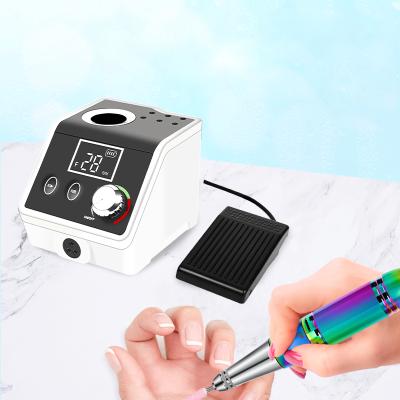 China High Quality Professional Stable Performance Nail Studio Electric Nail Drill Machine 35000rpm Nail Drill Machine with Foot Pedal for sale