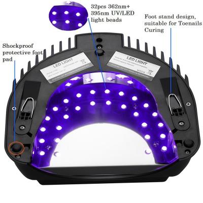 China Quick Dry 64W Professional Gel Nails Pro Cure Led Lamps Cordless Rechargeable Nail Lamp UV Lamp For Nails for sale