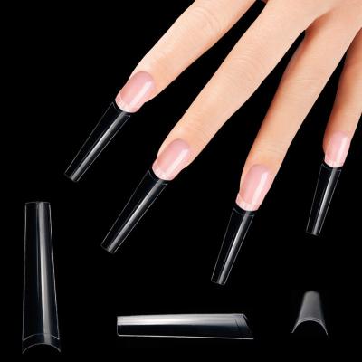 China Durable Coffin Coffin Coffin Nail Tool Manicure Extra Long Curve Extension Curve Nail Tips for sale