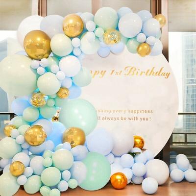 China Promotional Toy Macaron Balloon Chain Set Combined Birthday Wedding Party Background Wall Decorated Balloon for sale