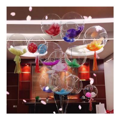 China Promotional Hot Selling Toy 12 18 20 24 Round Clear Transparent Bobo Bubble Balloon For Party 36 inch for sale