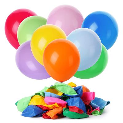 China 12 Inch Rainbow Latex Balloon Party Decoration Multicolor Birthday Party Favor Toy Supplies Arched Garland Decorated Balloon for sale