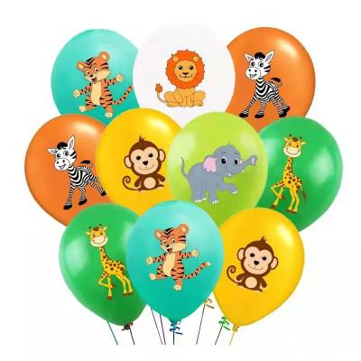 China Gift Toy Printed Animal Balloon Birthday Balloon Latex Balloon Party Decoration for sale