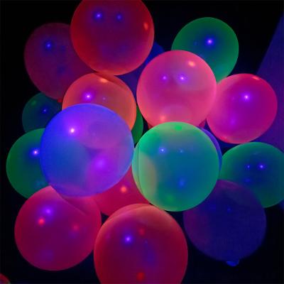 China Toy Fluorescent Balloon 10inch 1.5g Mini Promotional Neon Latex Balloon Party Decor Glow-in-the-Dark for sale