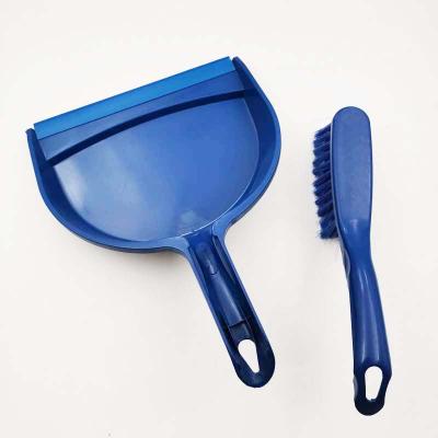 China Eco-friendly Soft Straight Household Tools Home Office Accessory Cleaning Plastic Dustpan With Brush Broom Set for sale