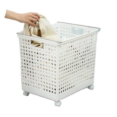 China Sustainable Multilayer Stackable Organizer Bathroom Plastic Box Storage Basket for sale