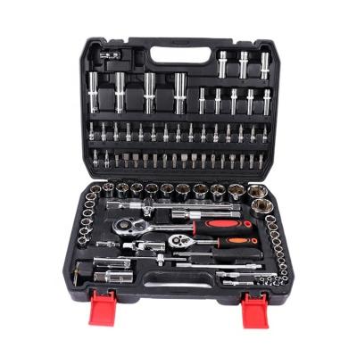 China Carbon Steel 94pcs 94pcs 94pcs 1/2'1/4' Socket Wrench Set Tool Box for sale