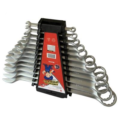 China Chrome Vanadium Steel 11pcs wrench spanners combined wrench set tool 13mm etc for sale