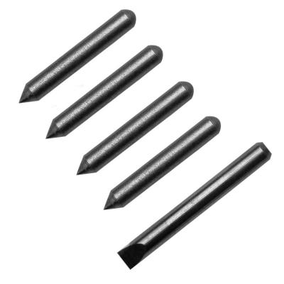 China 5pcs Carbide Engraver Bits Point Flat Engraving 3.2mm Shank Bit Fit TASP Egraver MEGV13 for sale