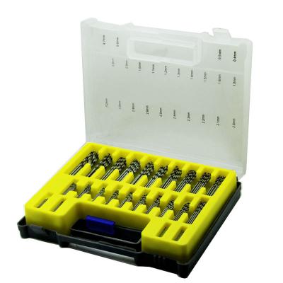 China 150pcs PCB HSS PCB Drill Bits Set 0.4-3.2mm Micro Drill Bits With Plastic Box for sale