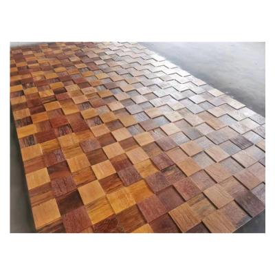 China Wooden Parquet Mosaic Wall Slab for sale