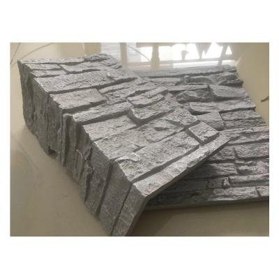 China Modern Exterior Gray Color Panels Faux Stone Wall Tile for sale