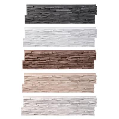 China Modern Exterior Stone PU Panels Wall Cladding Tile for sale